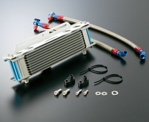 Oil Cooler - ACTIVE アクティブ オイルクーラーキット ストレートタイプ 9インチ10段 CB750 HONDA ホンダ オイルクーラー 冷却関連 エンジン