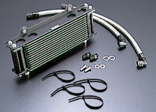 ■商品概要ホース取り廻し：スタンダードホースサイズ：＃6サーモスタット対応：非対応コアカラー：ブラックコアサイズ：9インチ13段付属フィッティング：ロング：ストレート-90度／ショート：ストレート-90度コア：セトラブ製フィッティング：アクティブ製車種別ステー：アクティブ製■詳細説明車種別オイルクーラーキットは、オイルライン取り出しや車体へのマウントステーを専用設計としています。オイルラインも車種毎に最適な長さのものがキットに含まれるので、装着時の作業効率を高め、余分な出費を抑えます。取り廻しやコアサイズ、サーモスタット対応品など選択の幅も広く、様々なカスタムプランに対応します。●サーモスタット対応欄が「○」の品番についてサーモ本体を組み込めるようホースが分割されています(フィッティング付)。■注意点※サーモスタットは別売りです。※ノーマルマフラーを基準とした設定です。オイルラインは、エンジンやマフラーに接触しないように取り付けてください。※サーモスタット対応キットの装着には、サーモスタット本体が別途必要です。車体とのクリアランスを十分に確認して取付けてください。※取出口(ユニオン)は非分解です。オイル漏れの原因になるため弛めたり外したりしないでください。※メーカー都合により商品の仕様変更がある場合がございます。ご了承ください。　※画像はイメージです。■適合車種GSX1100S&ensp;GSX1100S 年式: 94-00