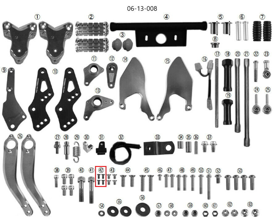 SP武川 SPタケガワ 【補修用パーツ】フラッドヘッドソケットスクリュー M4X14(5個) モンキー ゴリラ HONDA ホンダ その他ステップオプション・補修部品 ステップ 足回り