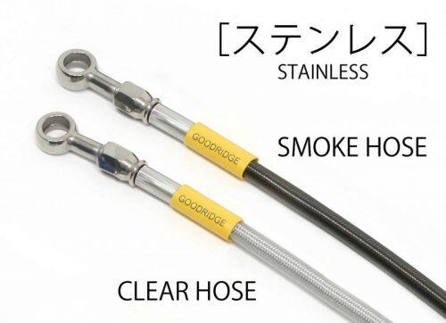 ■商品概要■リア用フィッテイングタイプ：ステンレス付属品：フィッティングパーツ、ボルト類■詳細説明機能部品としての確かな性能と「カシメ方式」による部品の結合や、劣化に強い素材の選択など、高い耐久性と安全性を併せ持つイギリスグッドリッジ社製のブレーキホース。レースシーンだけではなく、ストリートシーンにおいても多くのメリットをもたらします。車種別ボルトオンキットには、ブレーキホース本体のほか各車両への装着に必要となるフィッティングパーツやボルト類が含まれます。■注意点※付属するフィッティングパーツは車種により異なります。また、純正の形状とは異なる場合があります。※メーカー都合により商品の仕様変更がある場合がございます。ご了承ください。■適合車種MT-07&ensp;MT-07 年式: 14-21&ensp;&ensp;備考: ABS