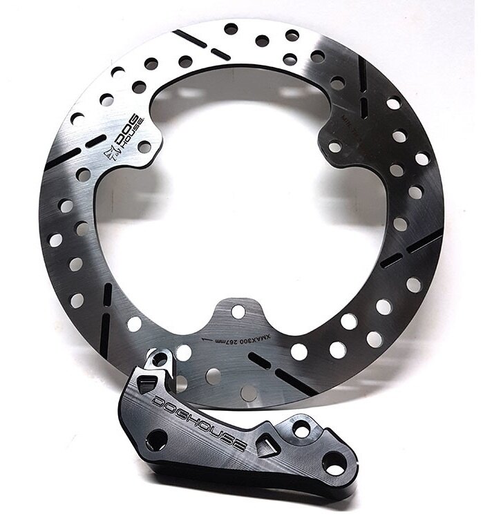 DOGHOUSE �ɥå��ϥ��� ��¥ꥢ�ǥ������������� (267mm) �� BREMBO P2 �����ѡ����ݡ��� (84mm) X-MAX 300 (17-25) YAMAHA ��ޥ� �֥졼���ǥ����������������å� �֥졼��