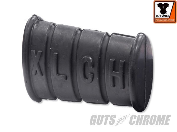 GUTS CHROME ガッツクローム 【V-TWIN】キックペダルラバーXLCHロゴ入り ステップラバー ステップ 足回り