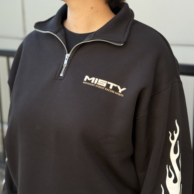 MISTY ミスティ SPIRITSハーフジップトレーナー カジュアルパーカー・フーディー・...