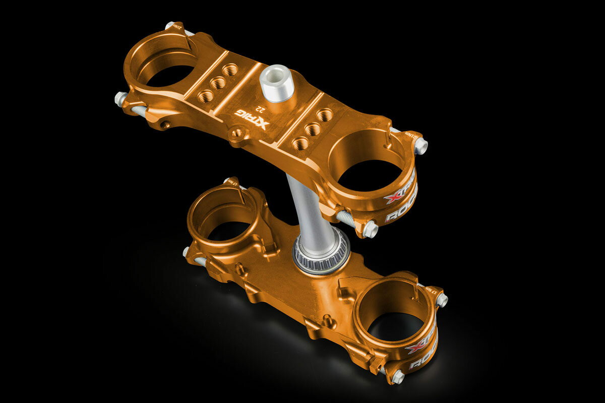 XTRIG エックストリッグ TRIPLE CLAMP ROCS Tech (トリプル クランプ ロックス テック) SX 125 450 125-450 SX-F XC XC-F EXC 500 125-500 EXC-F XC-W XCF-W KTM トリプルツリー・ステム・アンダーブラケット ハンドル