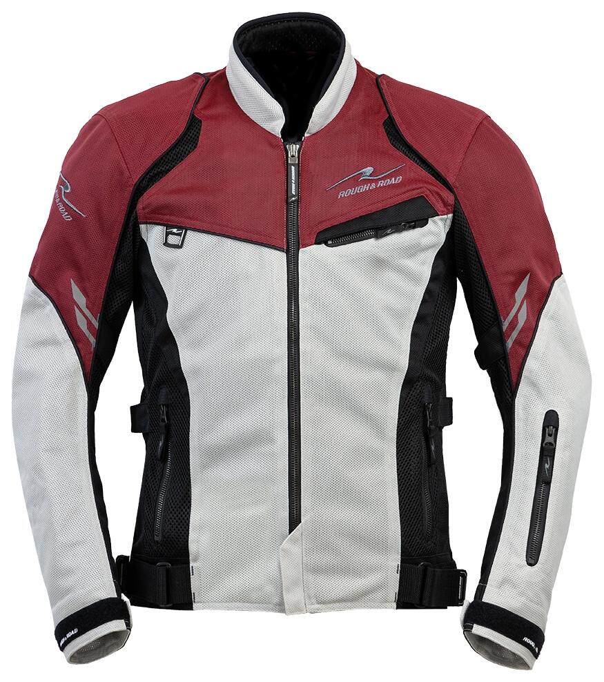 ■商品概要■レディース【カラー】バーガンディー【MATERIAL】表地／ポリエステル(スパックスメッシュ・ビッグホールメッシュ)、裏地／ポリエステル、襟裏／ポリエステル(吸汗・速乾)【PROTECTOR】胸・肩・肘・背中パッド標準装備■詳細説明より涼しく快適に、動きやすく進化した究極のメッシュジャケット。いざという時のためのフルプロテクション仕様スポーツライディングからシティーユースまで幅広くカバーするスピード感あふれるスポーティーなデザイン。肩回りから脇の下、脇腹まで組み合わせた通気性抜群のビッグホールメッシュ採用により、運動性と通気性が大幅に向上。ベース部分は優れた引き裂き強度を持つ立体構造のスパックスメッシュをメイン素材に使用することで、空気の流れを遮ることなく紫外線を効果的に遮断し、真夏の強烈な日差しから肌を守ります。胸・肩・肘・背中すべてをガードするフルプロテクションパッドはエアスルータイプで、抜群の通風性を確保しライディングへの集中を妨げず、イザという時にもしっかり備える安心感は他とは一線を画す別次元の仕上がりです。また、オールシーズン対応ファスナー装備で寒いときにはオプションの防風インナーを装着することも可能。女性から体の大きい方まで豊富に揃えたサイズ設定であらゆるニーズに応えます。・別売の防風インナージャケット取付可能： ファスナー、襟裏ループ、手首フラップボタン、後裾フラップボタンで取付可能。・ウエストアジャストベルト／カード・コインホルダー(オプション)対応ポケット・肩回りから脇の下、脇腹まで組み合わせた通気性抜群のビッグホールメッシュ■別売：CE規格認証チェストパッド装着可能胸部CE規格認証型プロテクター運動性と通気性に特化した丈の短い胸部CE規格認証型プロテクターに対応。防御範囲が広く丈の長いCE非対応型プロテクターにも対応できるよう、パッド袋は2段階の位置調整が可能。■アウタージャケット【SPAX MESH／ スパックスメッシュ】しっかりとしたメッシュ生地で、立体構造のため紫外線を防ぎ通気性も抜群。高温多湿の日本のフィールドでも快適な着心地を実現します。【ビッグホールメッシュ】とにかく抜群の涼しさの実現を目指し開発されたスペシャルメッシュ素材。フレッシュエアを大量に導入するため通常のメッシュより大きなビッグホールで構成された強度のあるメッシュ素材です。■別売対応インナージャケットRR7991 コンパクトウインドブレーカーASRR7987 ウインドガードスリムインナージャケット■注意点※インナーはオプションです。※サイズチャートは一般的なサイズ目安となります。商品ごとの詳細サイズとは異なる場合があります。※メーカー都合により商品の仕様変更がある場合がございます。ご了承ください。※画像には他のカラー・商品が含まれています。
