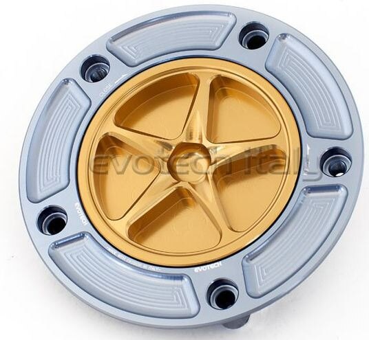 EVOTECH エボテック Fuel Cap 5 Bolts， Gold ガソリンタンクキャップボルト タン...