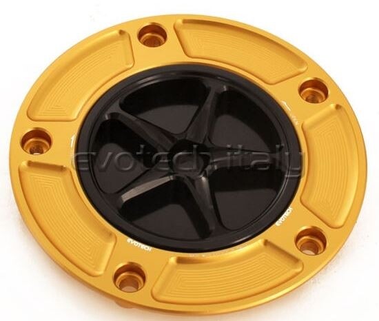 EVOTECH エボテック Fuel Cap， Black ガソリンタンクキャップボルト タンク関連 外装