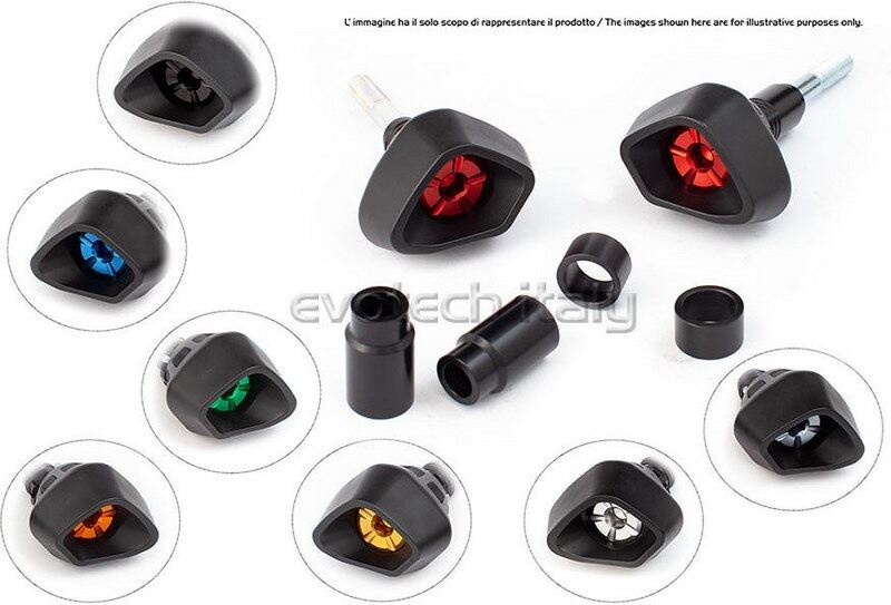 EVOTECH エボテック Antishock Frame Sliders， Black エンジンスライダー・フレームスライダー フレーム