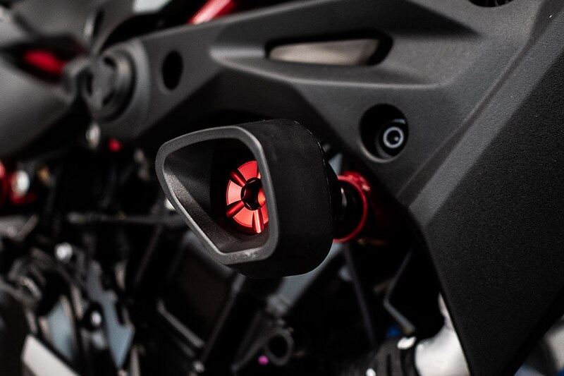 EVOTECH エボテック Antishock Frame Sliders， Red エンジンスライダー・フレーム...