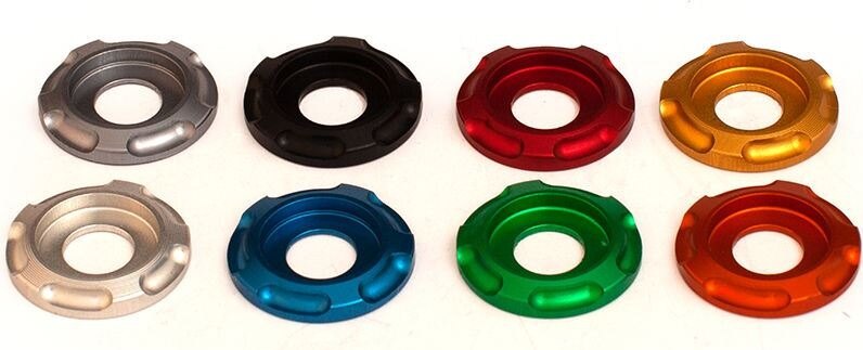 EVOTECH ���ܥƥå� Pair Of Special Aluminum Washers For Evotech Plate��S Support�� Blue ����¾�ե�������쥹���åȥ��ץ�����佤���� �ե��������Ϣ ����