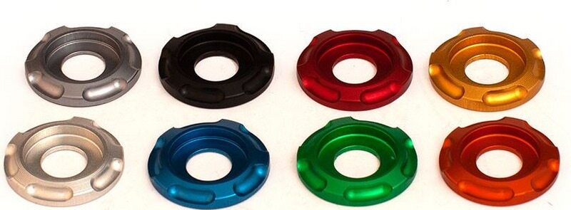 EVOTECH ���ܥƥå� Pair Of Special Aluminum Washers For Evotech Plate��S Support�� Green ����¾�ե�������쥹���åȥ��ץ�����佤���� �ե��������Ϣ ����