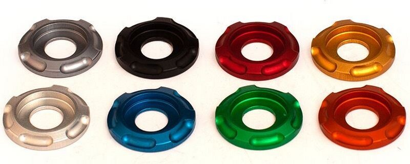 EVOTECH ���ܥƥå� Pair Of Special Aluminum Washers For Evotech Plate��S Support�� Orange ����¾�ե�������쥹���åȥ��ץ�����佤���� �ե��������Ϣ ����