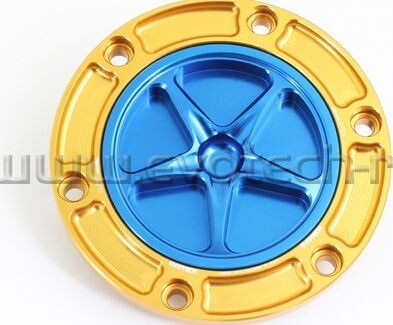 EVOTECH エボテック 6 Bolts Fuel Cap， Blue ガソリンタンクキャップボルト タン...