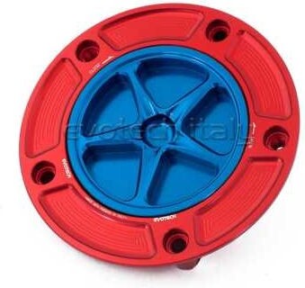 EVOTECH エボテック Fuel Cap， Blue ガソリンタンクキャップボルト タンク関連 外装