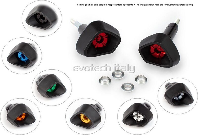 EVOTECH エボテック Antishock Frame Sliders， Orange エンジンスライダー・フレームスライダー フレ..