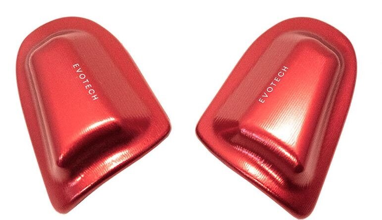 EVOTECH エボテック Mirror Hole Caps， Red ミラーホールカバー ハンドル