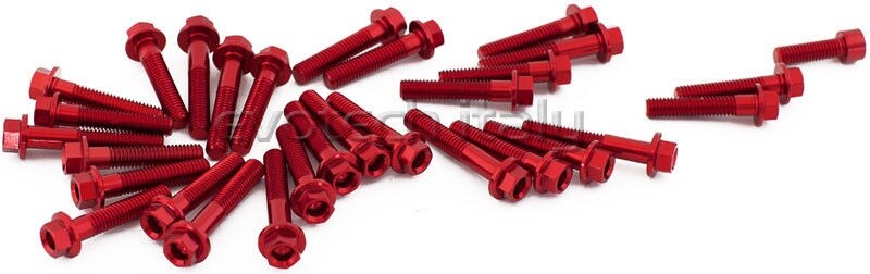 乐天商城 - EVOTECH エボテック Engine Bolts Kit， Red クランクケースボルト エンジンパーツ エンジン