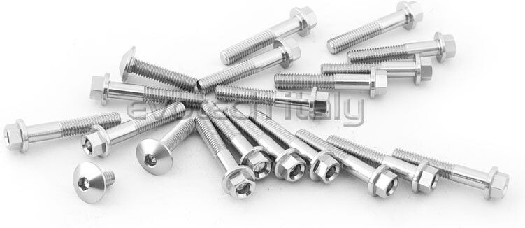 EVOTECH エボテック Engine Bolts Kit， Silver クランクケースボルト エンジンパーツ エンジン