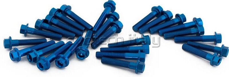 EVOTECH エボテック Engine Bolts Kit， Blue クランクケースボルト エンジンパー...