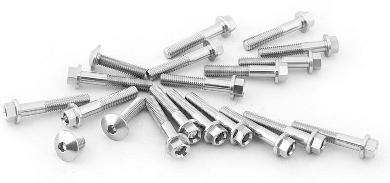 EVOTECH エボテック Engine Bolts Kit， Silver クランクケースボルト エンジンパーツ エンジン