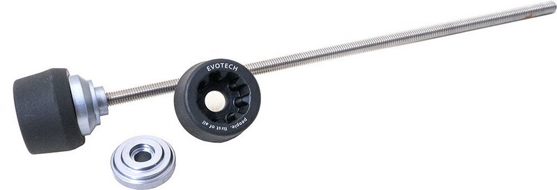EVOTECH エボテック Rear Axle Fork Protector， Titanium アクスルスライダー フレーム