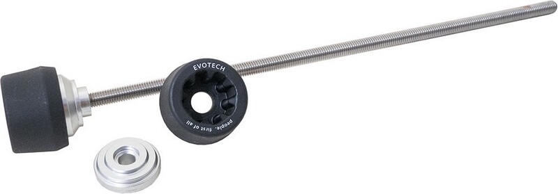 EVOTECH エボテック Rear Axle Fork Protector， Silver アクスルスライダー フレーム