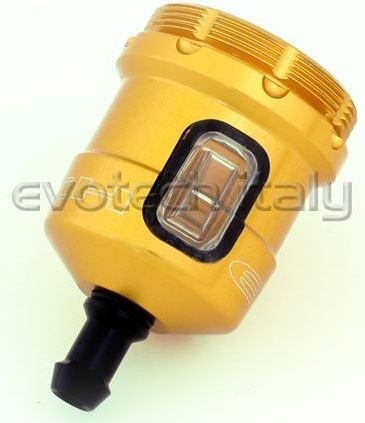 EVOTECH エボテック Rear Brake/Hydraulic Clutch Fluid Reservoir， Gold マスターシリンダーリザーバータンク ブレーキ