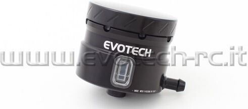 EVOTECH エボテック Front Brake Fluid Reservoir With Side Outlet， Black マスターシリンダーリザーバータンク ブレーキ