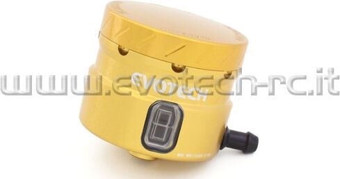 EVOTECH エボテック Front Brake Fluid Reservoir With Side Outlet， Gold マスターシリンダーリザーバータンク ブレーキ