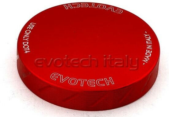 EVOTECH エボテック Fluid Tank Front Brake Cap， Red マスターシリンダータンクキャップ・リザーバーカバー ブレーキ