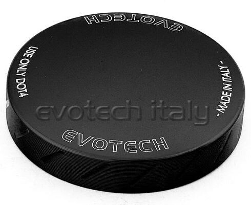 EVOTECH エボテック Fluid Tank Front Brake Cap， Black マスターシリンダータンクキャップ・リザーバーカバー ブレーキ