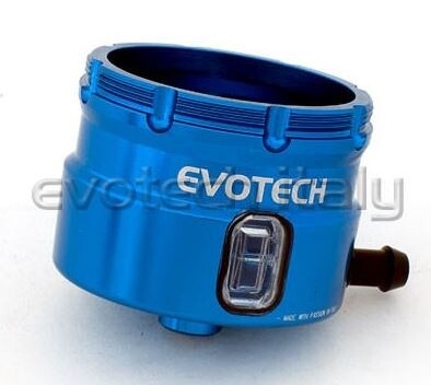 EVOTECH エボテック Front Brake Fluid Tank Body， Blue マスターシリンダーリザーバータンク ブレーキ