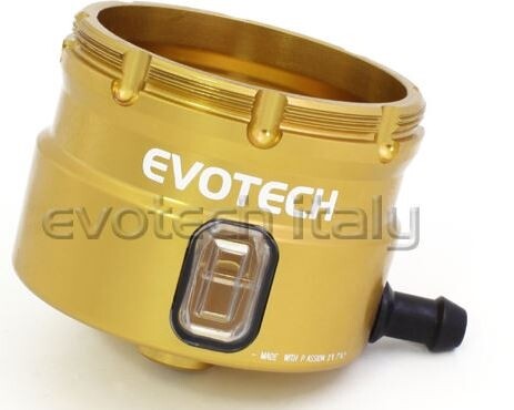 EVOTECH エボテック Front Brake Fluid Tank Body， Gold マスターシリンダーリザーバータンク ブレーキ