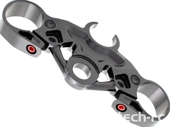 EVOTECH エボテック Triple Clamps， Black トリプルツリー・ステム・アンダーブラケット ハンドル