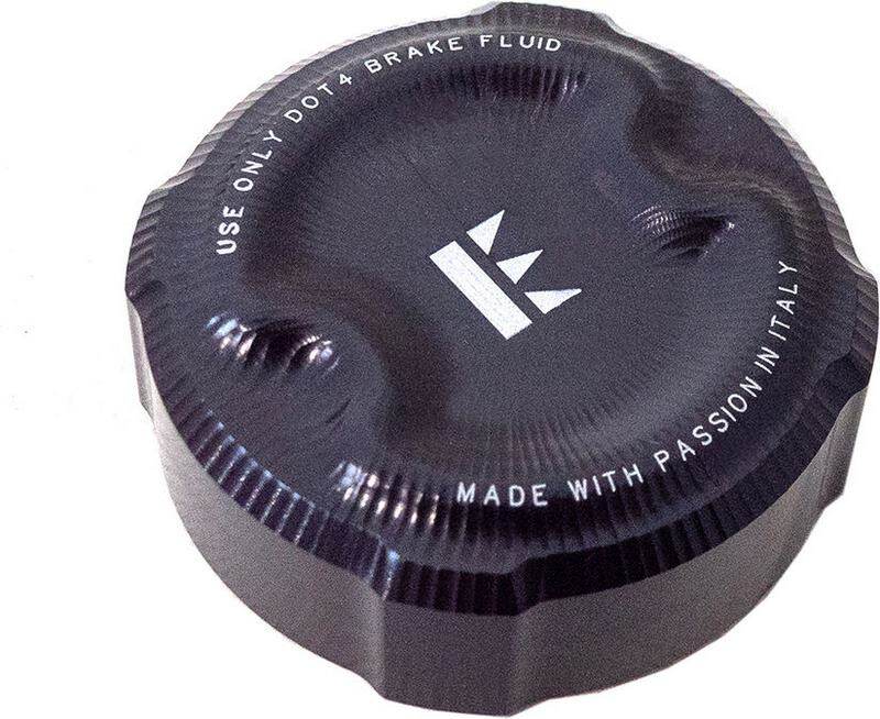 EVOTECH エボテック Rear Brake/Clutch Fluid Tank Cap， Black マスターシリンダータンクキャップ・リザーバーカバー ブレーキ