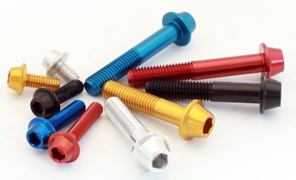 EVOTECH エボテック Ergal Flanged Socket Cap Bolts M6X10， Blue その他汎用外装部品・ドレスアップパーツ 外装