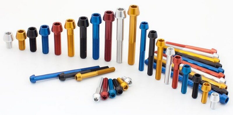 EVOTECH エボテック Ergal Bolts Tcce M6X95， Gold その他汎用外装部品・ドレスア...
