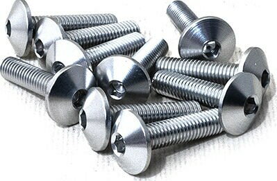 EVOTECH エボテック Ergal Bolts Tcbei M4X15， Silver その他汎用外装部品・ドレスアップパーツ 外装