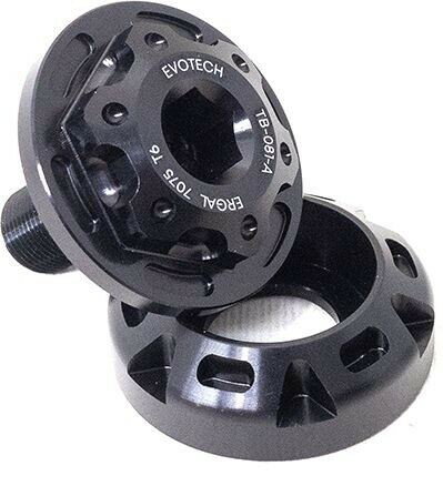 EVOTECH エボテック Swingarm Bolt And Ring Nut， Black その他スイングアームオプション・補修部品 足回り
