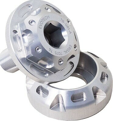 EVOTECH エボテック Swingarm Bolt And Ring Nut， Silver その他スイングアームオプション・補修部品 足回り