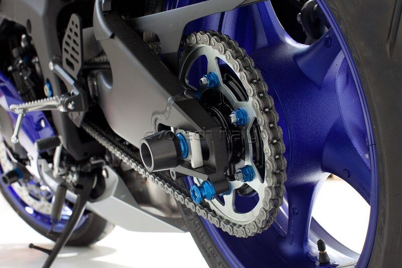 EVOTECH エボテック Sprocket Flange Nut M10X1，25 スプロケットボルト・ナット 駆動系 カラー：blue