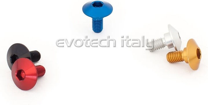 EVOTECH エボテック Special Ergal Screw Vs074， Blue その他汎用外装部品・ドレスアップパーツ 外装