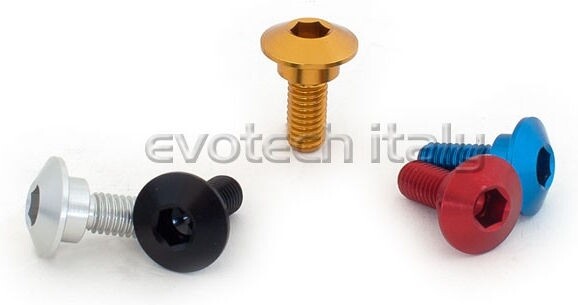 EVOTECH エボテック Special Ergal Screw Vs042， Gold その他汎用外装部品・ドレスアップパーツ 外装