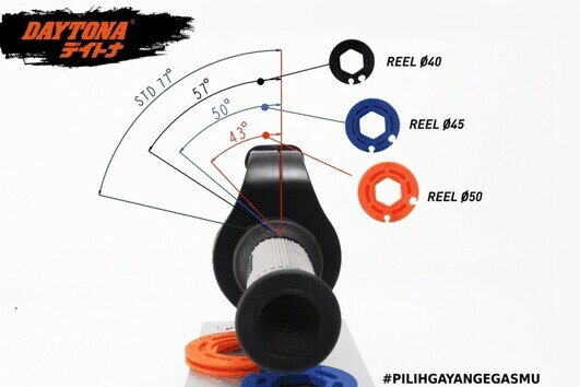 DAYTONA Indonesia デイトナ インドネシア Evolution High Throttle Kit ハイスロットルキット・スロットルキット ハンドル周辺パーツ ハンドル 2