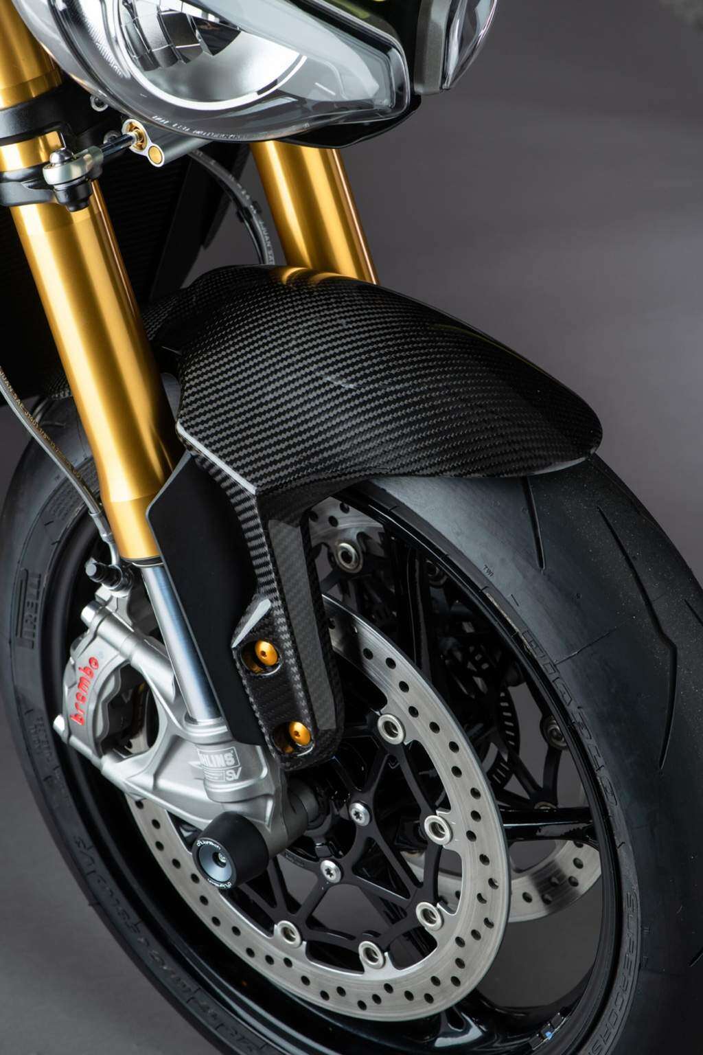 LighTech ライテック ドライカーボン フロントマッドガード SPEED TRIPLE 1200 RR RS RX TRIUMPH トライアンフ フロントフェンダー フェンダー関連 外装