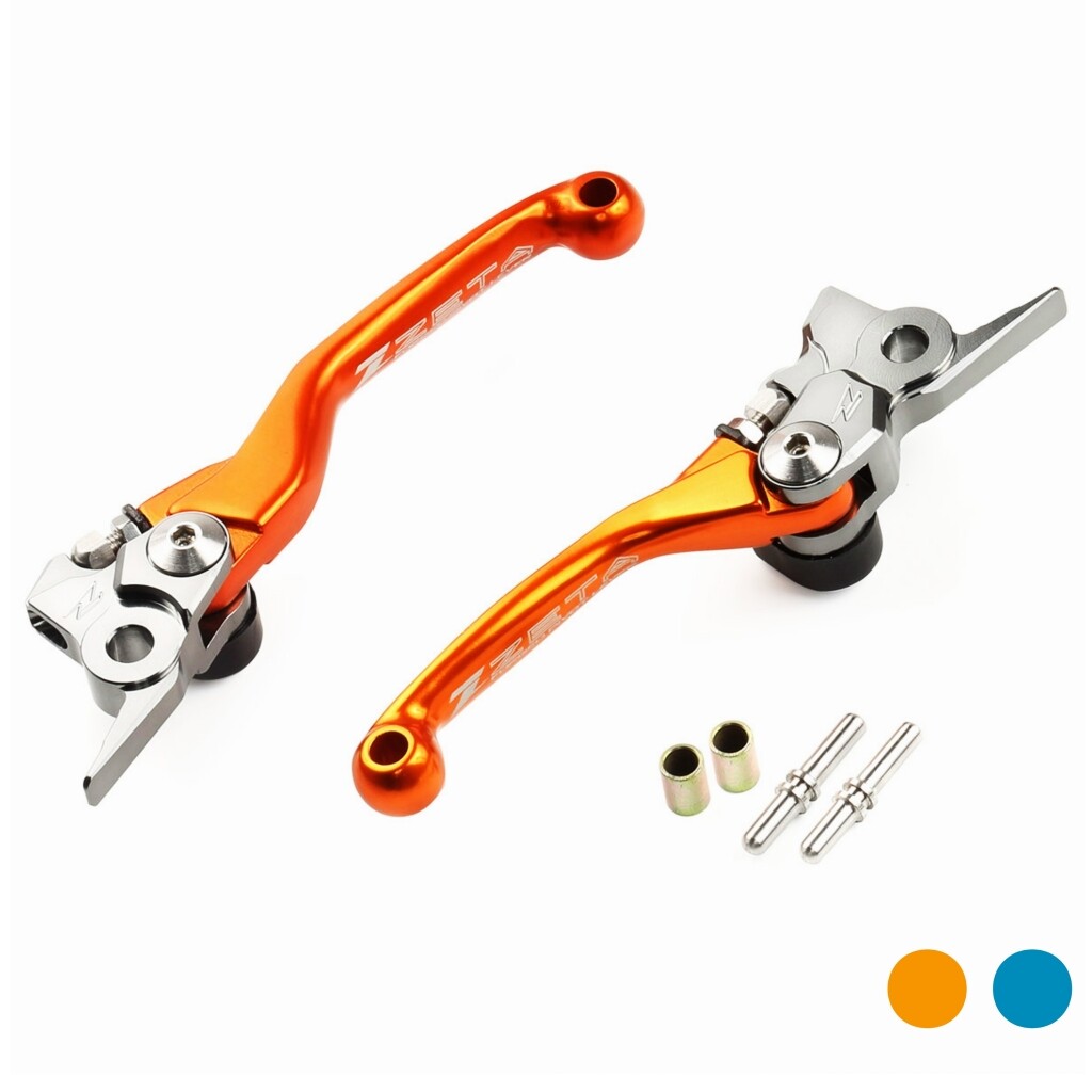 ZETA RACING ジータ レーシング ピボットレバーセット FP 3フィンガー 可倒式 65SX 85SX FREERIDE 250R 350 TC65 TC85 MC85 KTM HUSQVARNA ハスクバーナ GASGAS ガスガス ブレーキ・クラッチレバーセット ハンドル周辺パーツ ハンドル
