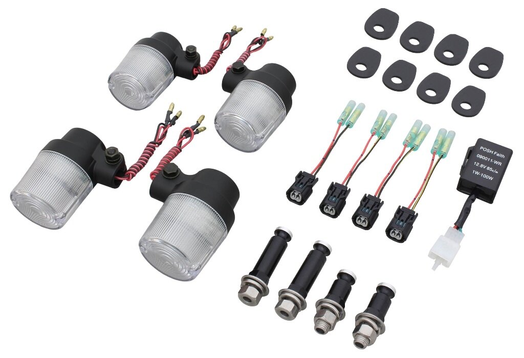 POSH Faith �ݥå��� �ե����� �ּ����� LED�����ѡ��Х��������󥫡����å� Z650RS Z900RS CAFE KAWASAKI ���掠�� ����...