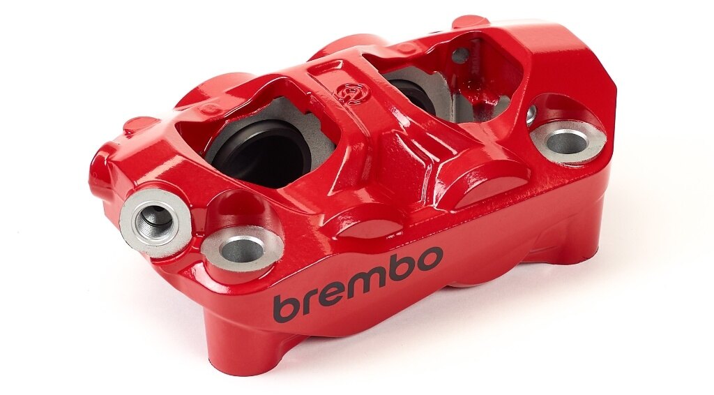 Brembo ブレンボ Hypure Painted キャリパー ブレーキ カラー：Red with Black Logo-Left