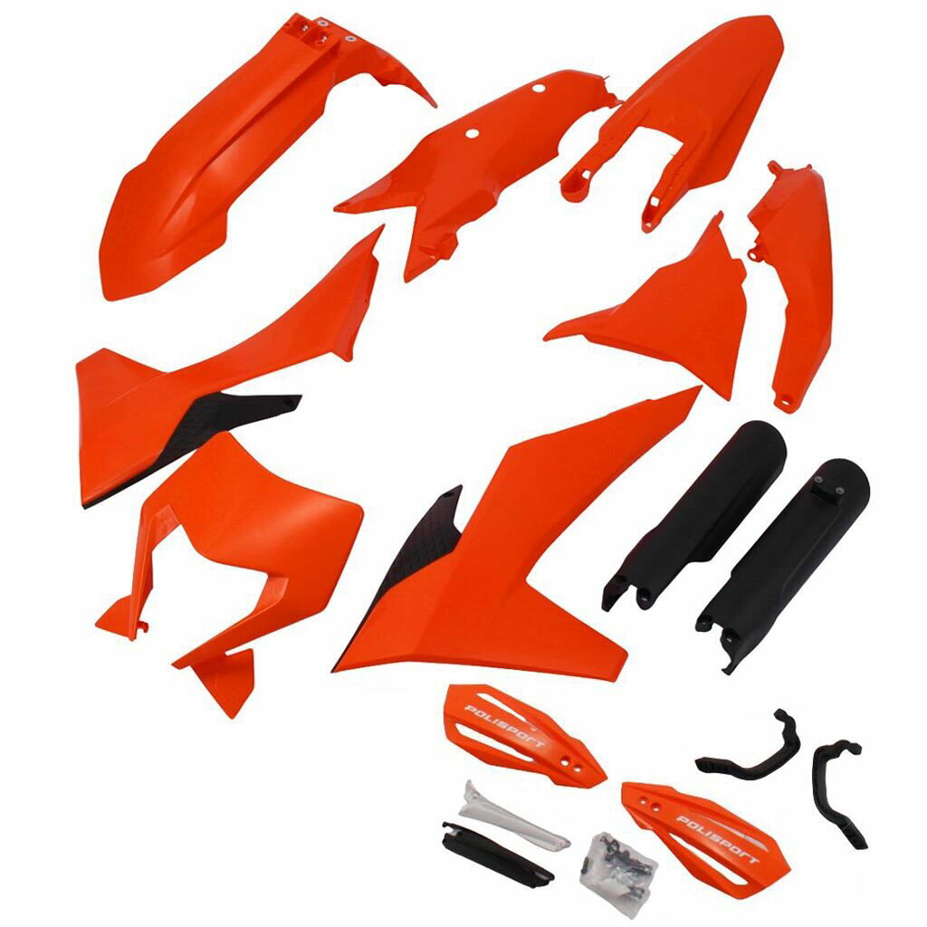POLISPORT ポリスポーツ フル外装キット for KTM EXC/EXC-F/XC-W/XCF-W 24- 【ハンドガード付きスペシャルセット】 125EXC 125XC-W 150EXC 150XC-W 250EXC 250EXC-F 250XC-W 250XCF-W 300EXC 350EXC-F 350XCF-W 450EXC-F 500EXC-F フルカウル・外装セット カウル関連 外装