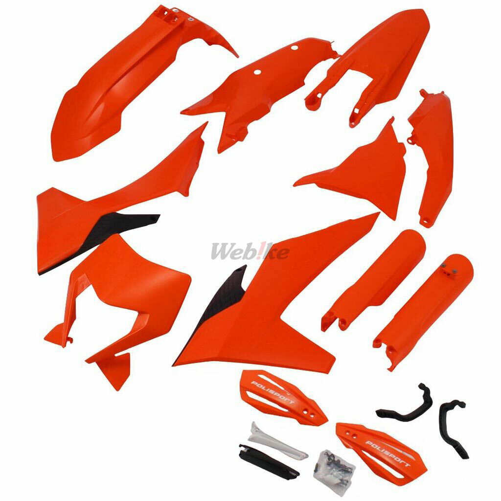 POLISPORT ポリスポーツ フル外装キット for KTM EXC/EXC-F/XC-W/XCF-W 24- 【ハンドガード付きスペシャルセット】 125EXC 125XC-W 150EXC 150XC-W 250EXC 250EXC-F 250XC-W 250XCF-W 300EXC 350EXC-F 350XCF-W 450EXC-F 500EXC-F フルカウル・外装セット カウル関連 外装